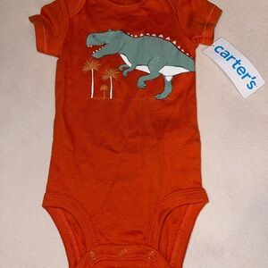 Carter's Orange Dinosaur‎ Bodysuit